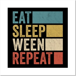 Funny Eat Sleep Ween Repeat Retro Music Fanart Vintage Posters and Art